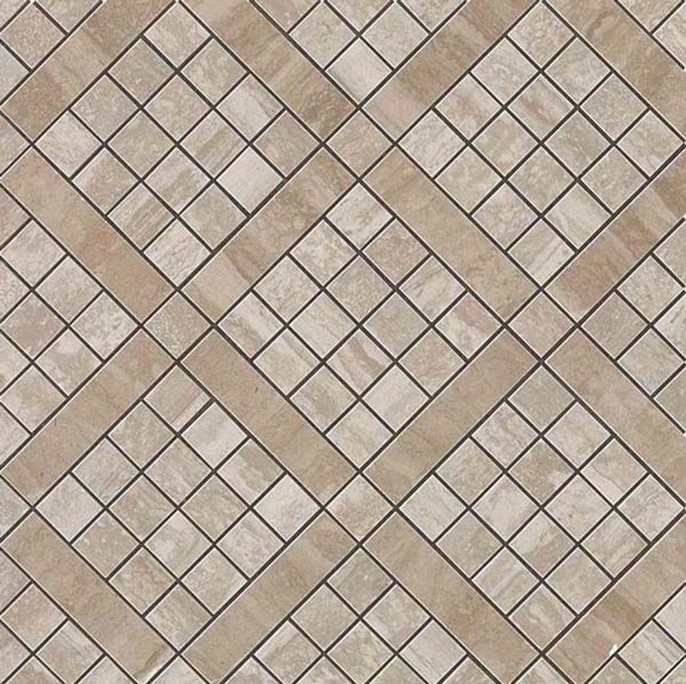 Мозаика Marvel Travertino Silver Net 9Mvm