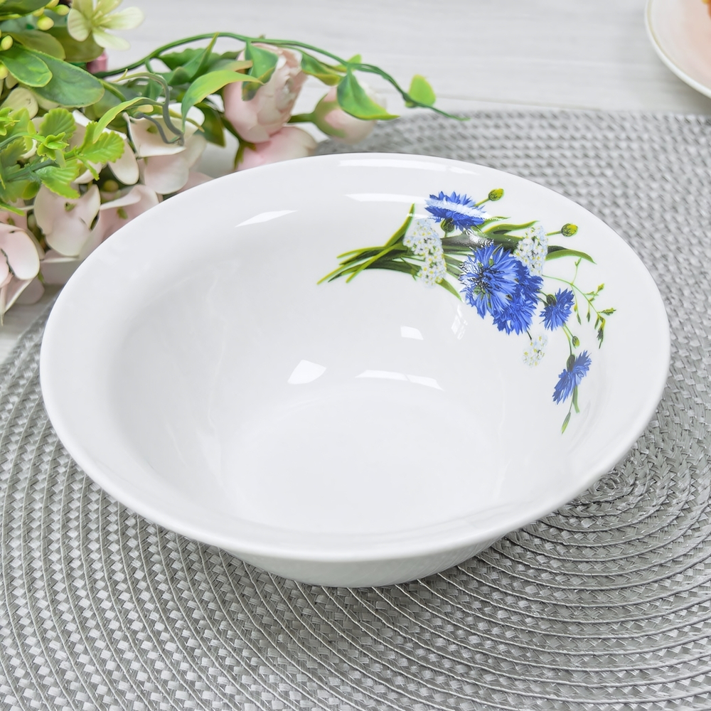 Миска 550мл форма Идиллия Васильки