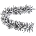 Хвойная гирлянда заснеженная "La Feston" литая+пвх