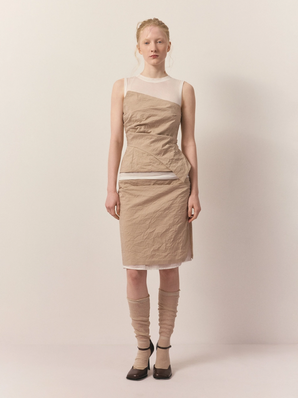 Юбка двойная со сборкой