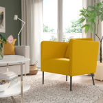 Кресло - IKEA EKERÖ/EKERO,  70Х73Х75 см, желтый, ЭКЕРЁ ИКЕА