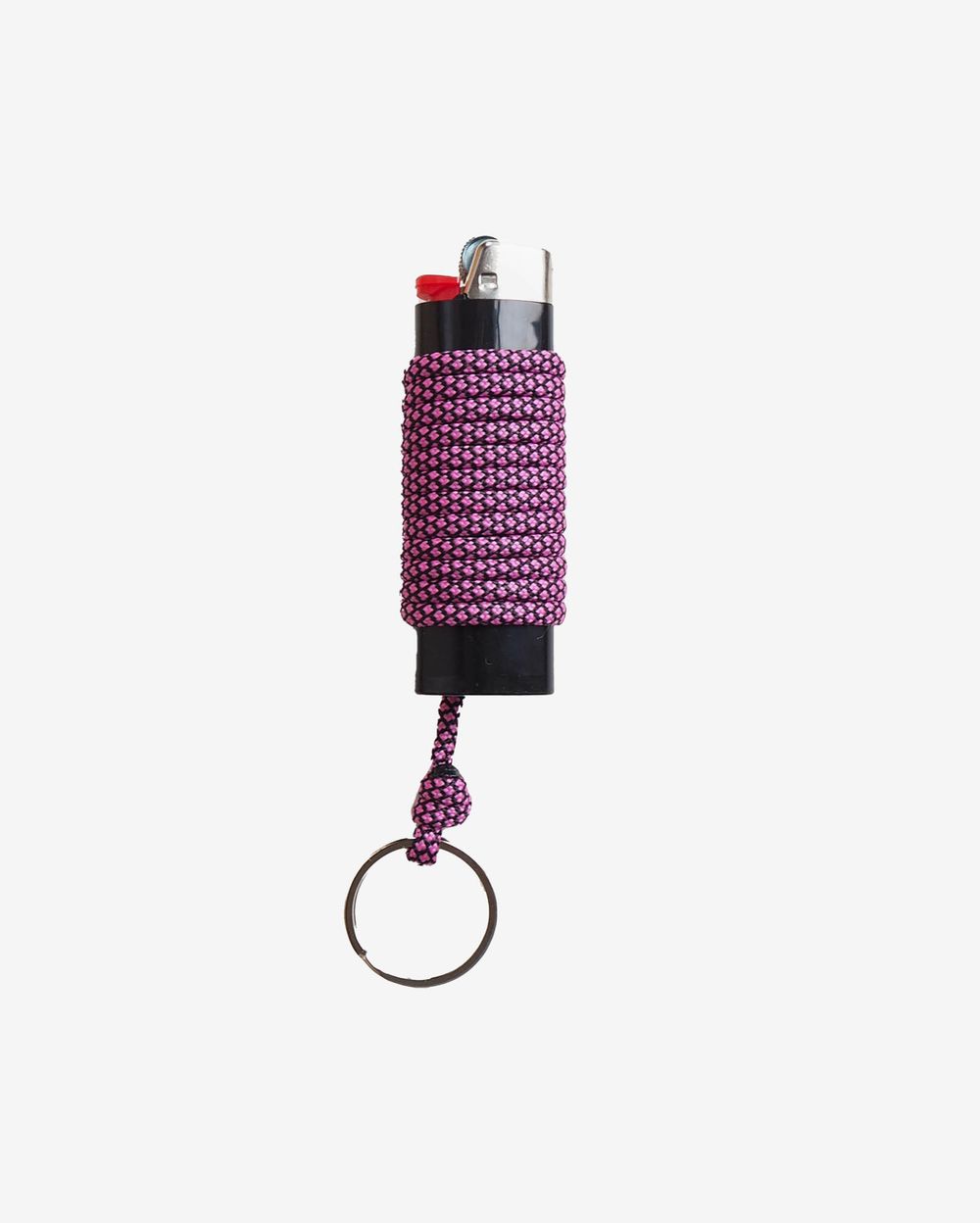 Зажигалка Ack Items черная (черно-розовый snake шнурок)