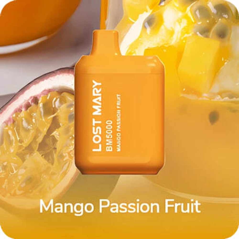 Lost mary BM5000 - Mango Passion Fruit (5% nic)