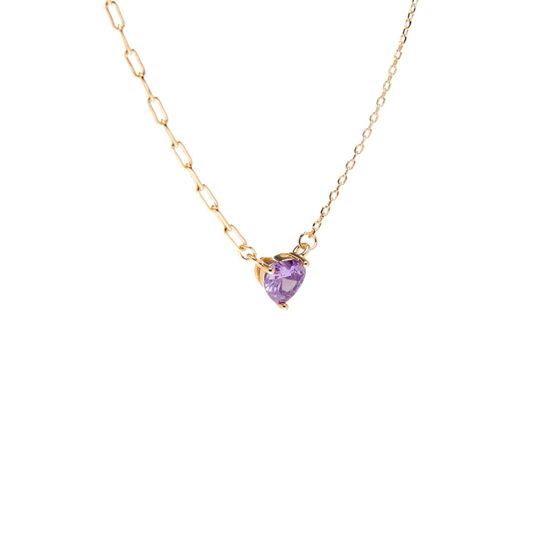 Колье Фиолетовое Сердце