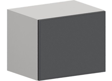 Кухня Модуль ШВГ 450 Белый / Графит Софт