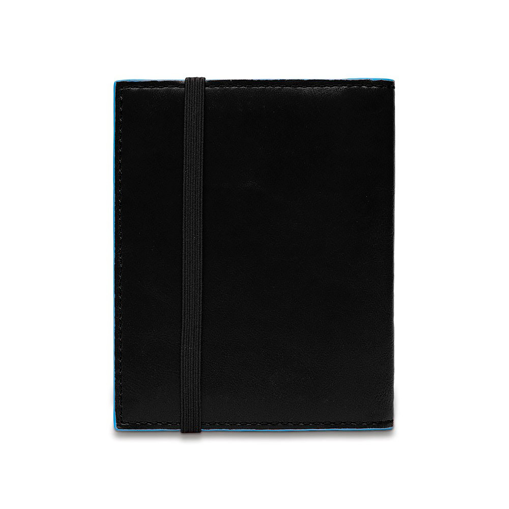 Чехол для кредитных/визитных карт Piquadro Blue Square, черный, 8,8x10,5x1,2 см