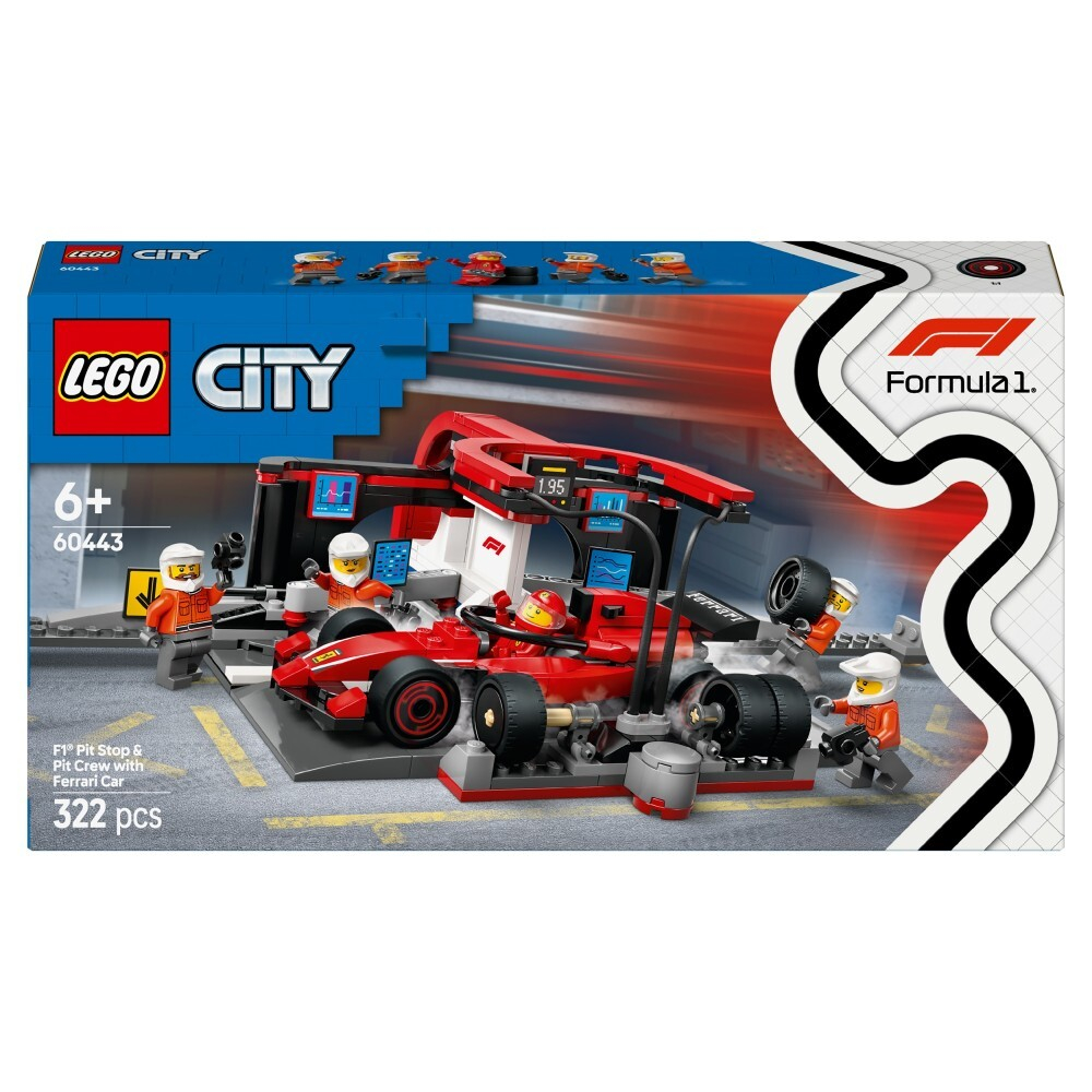 LEGO City - F1 Пит-стоп и механики с машиной Ferrari 60443