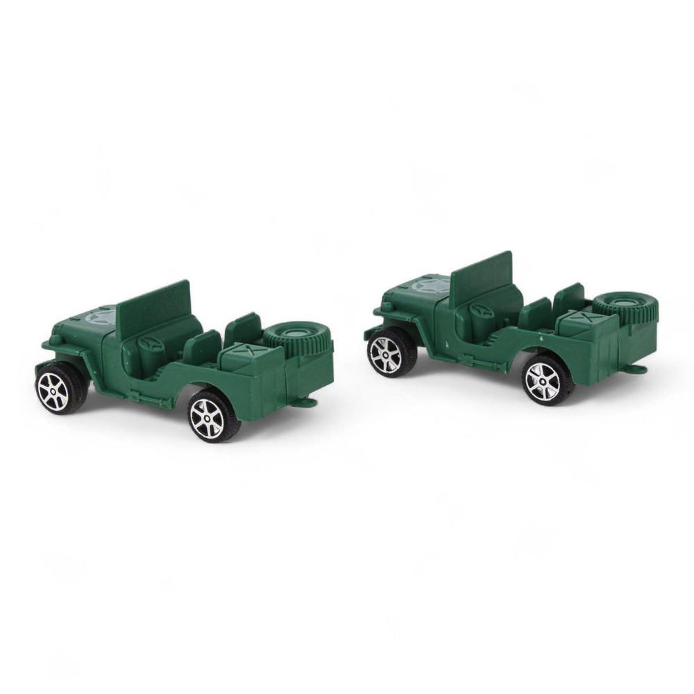 Автовоз Военный 32см + 2машины, ПК HF444-11