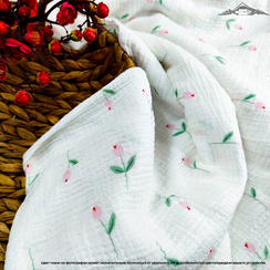 Муслин двухслойный принт №29 | ш.135 см | 120 г/м² | хлопок-100%