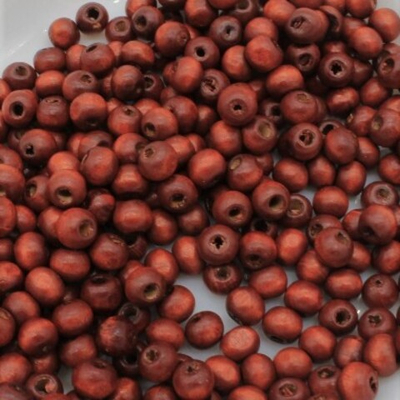 Бусины пришивные дерево, р. 6х7 мм