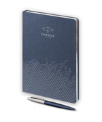 Подарочный набор: Шариковая ручка Parker Jotter Essential, Royal Blue CT и Ежедневник недатированный, синий