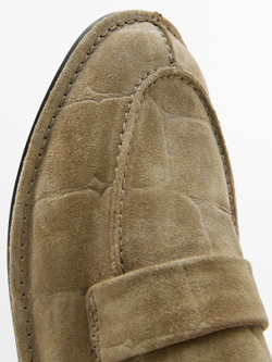 Massimo Dutti Лоферы из мягкой натуральной кожи, песочно-коричневый