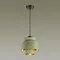 4992/1A PENDANT ODL23 521 зеленый/золотой/металл/экокожа Подвес E27 60W KRESSA
