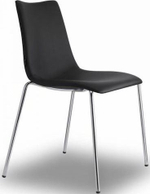 Стул с обивкой Scab Design Zebra Pop 4 legs, хром, черный