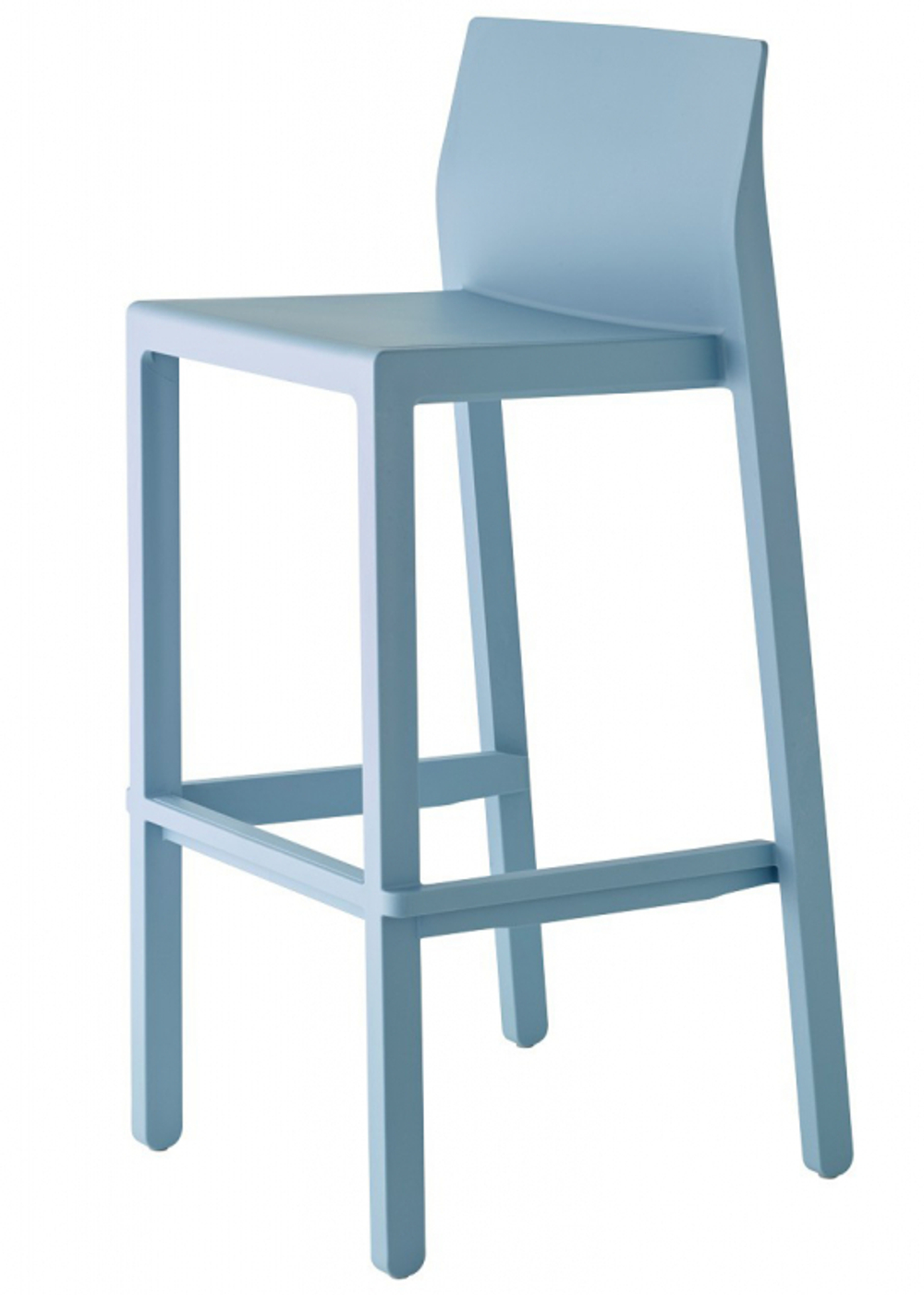 Стул полубарный пластиковый Scab Design Kate, голубой