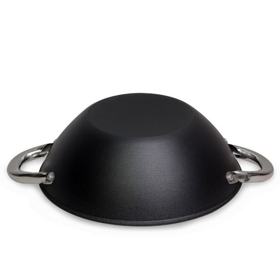 Казан Вок чугунный 3 л. с антипригарным мраморным покрытием Kamille KM-4815MR