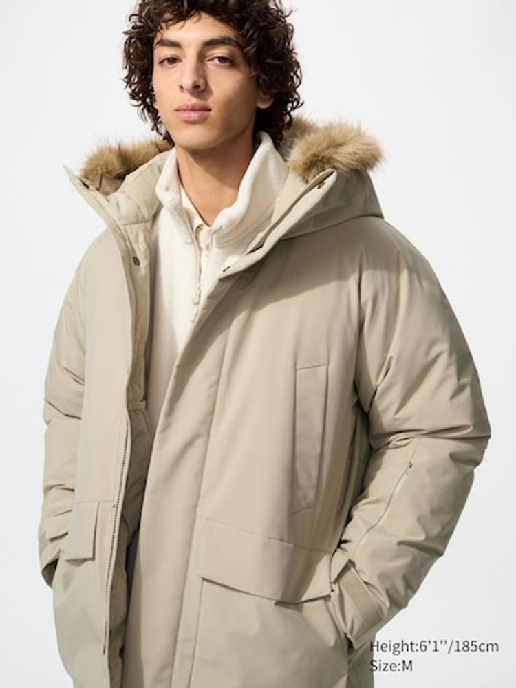 UNIQLO Ультратеплая пуховая куртка, бежевый