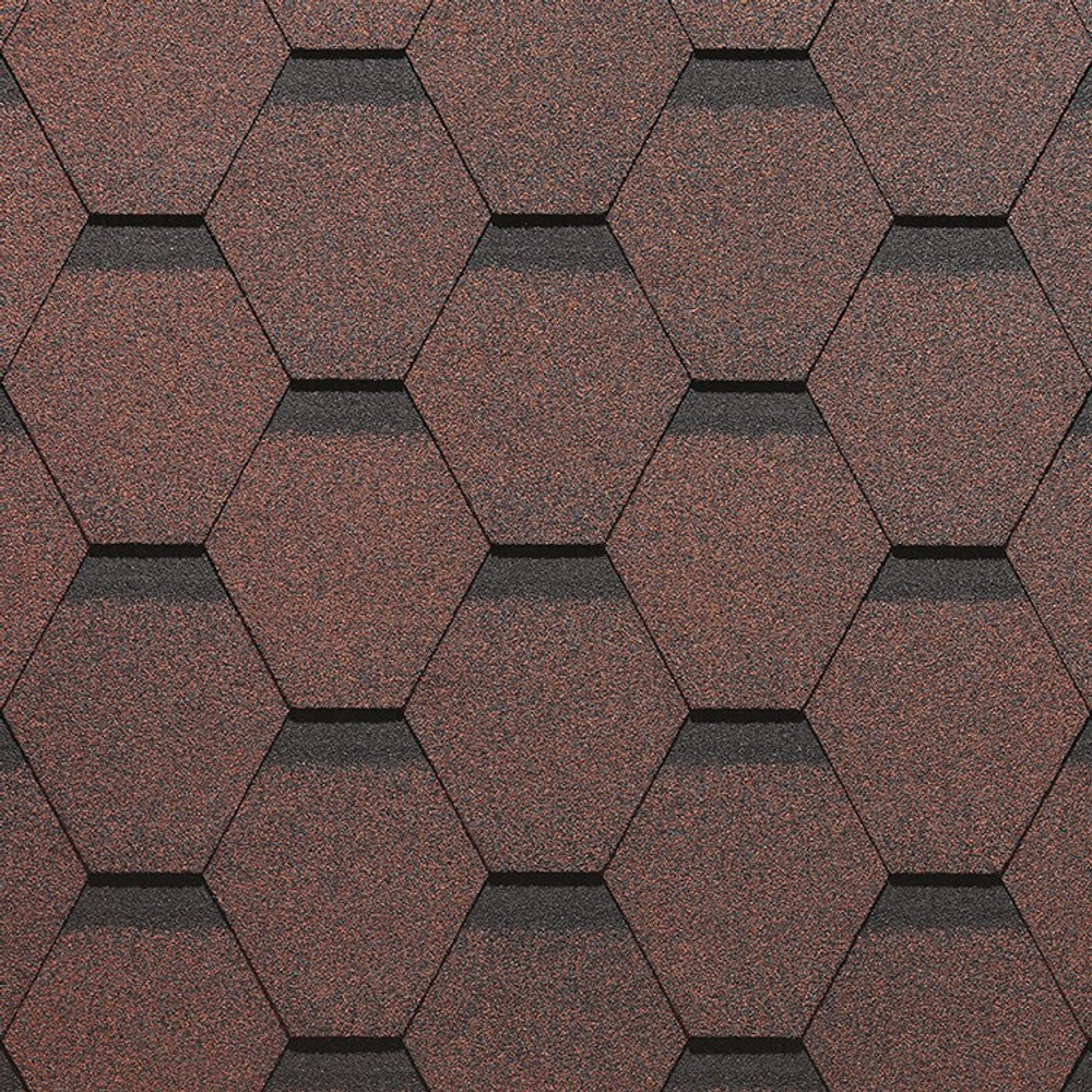 Черепица гибкая Docke PIE Standard Сота красная
