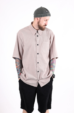 Рубашка BLK CROWN Baggy Вельвет Бежевый
