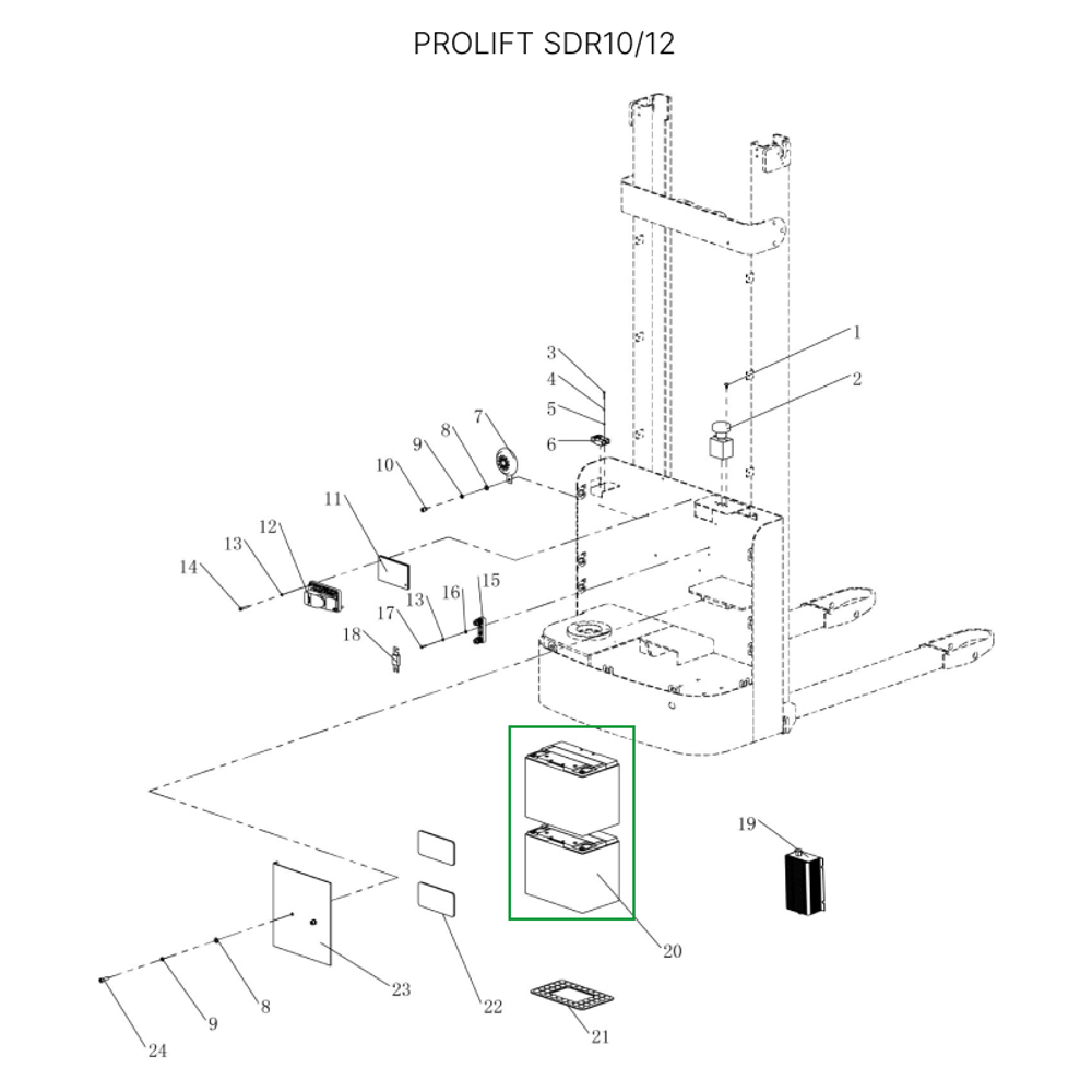 Аккумуляторная батарея 24В 50 Ач Li-ion