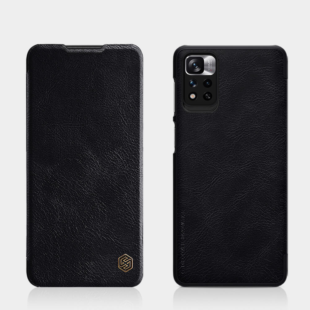 Кожаный чехол-книжка Nillkin Leather Qin для Xiaomi Poco M4 Pro 5G