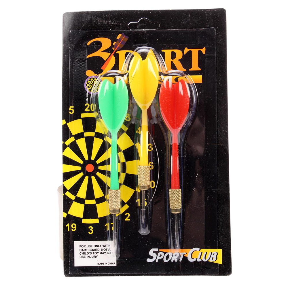 Набор дротиков для дартса 3 шт, 3 цвета, с-30849