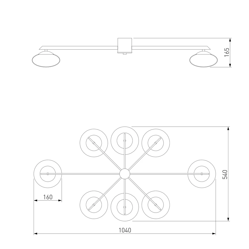 Потолочная люстра Eurosvet OPALINE 4690389203046