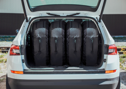 Чехлы AutoFlex для хранения автомобильных колес размером от 15 до 20, полиэстер 600D, 4 шт., цвет черный, 80402