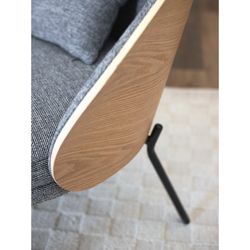 Кресло Cloud, рогожка, грифельно-серое