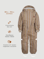 Комбинезон мембранный демисезонный Mjölk Cocoa Stripes, утеплитель 150гр/м2