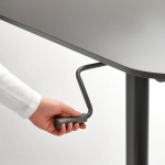 Стол для работы сидя/стоя регулируемый - SEGRARE IKEA/ ИКЕА, 110х60х75/125 см, черный