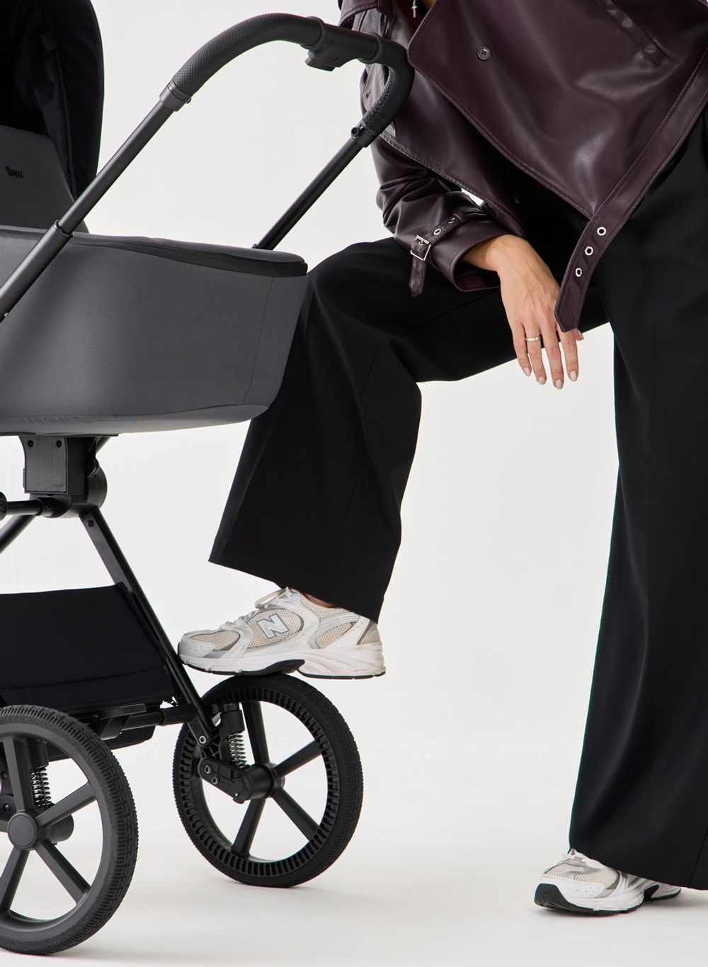 Детская коляска Rant Teo Soft 3 в 1 с автокреслом Cruise Grey Graphite