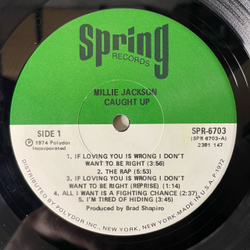 Винтажная виниловая пластинка LP Millie Jackson Caught Up (США 1974)