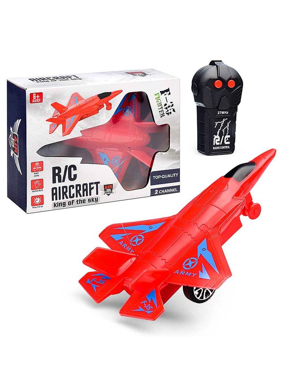 Игрушка Самолет красный радиоуправляемый (9903)