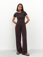 Брюки широкие домашние