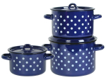 Набор кастрюль "Белый горох"