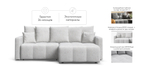 Угловой диван BOSS TREND Шенилл CLOUD милк