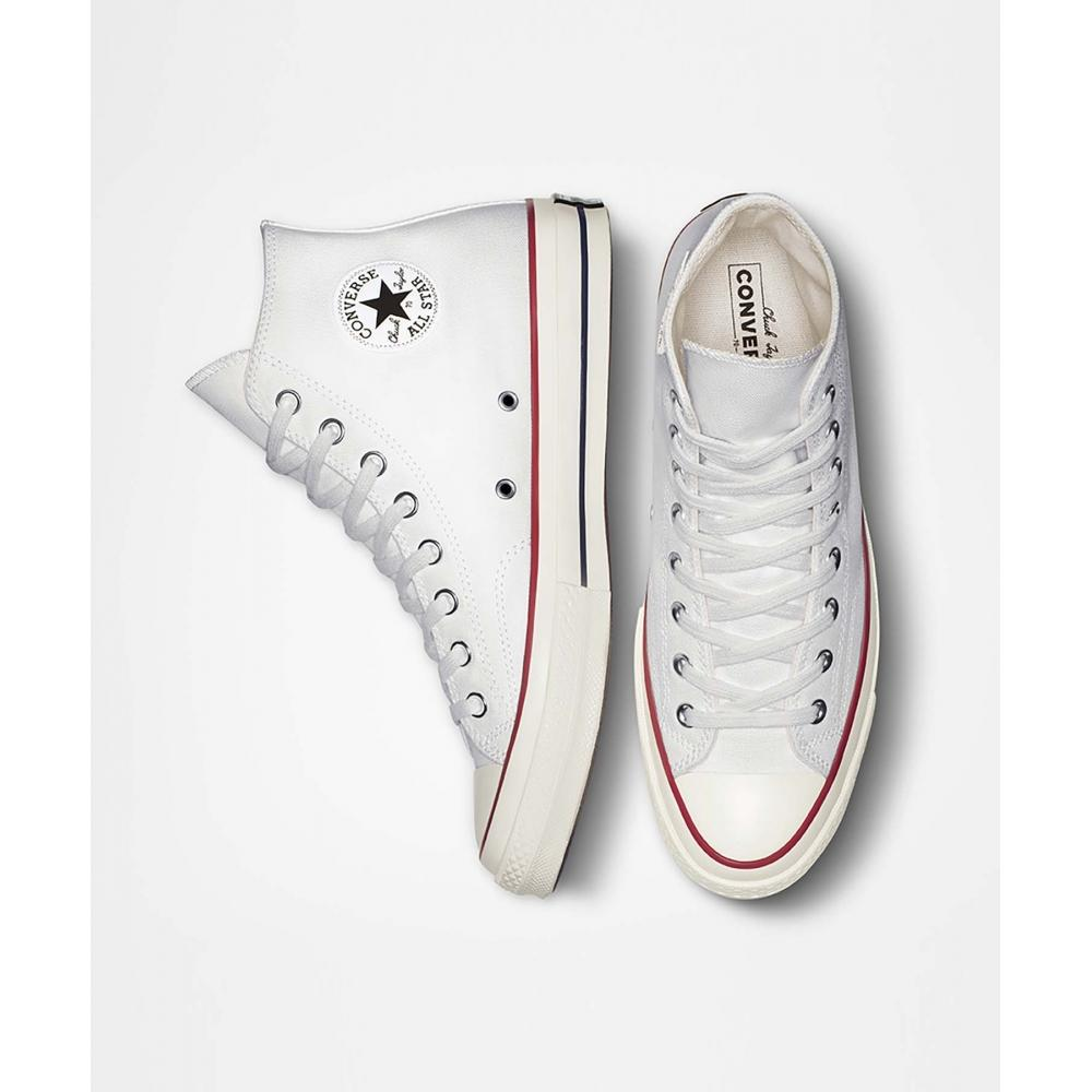 162056 ПОЛУБОТИНКИ КРОССОВЫЕ CHUCK 70 HI WHITE/GARNET/EGRET