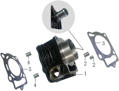Запчасти двигателя к квадроциклу Motax Grizlik 300. Рис. 3