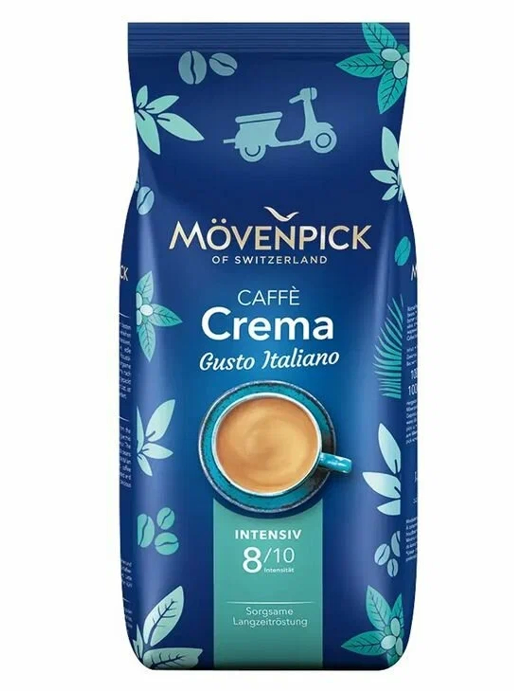 Кофе натуральный жареный в зёрнах MOVENPICK CREMA CUSTO ITALIANO (1 кг)