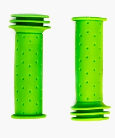 Грипсы детские, резиновые, длина 102мм, цвет зеленый, инд.уп. H-G 96 green/child