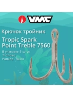 Крючки тройник Tropic Spark Point Treble 7560 №4/0 уп 5 шт