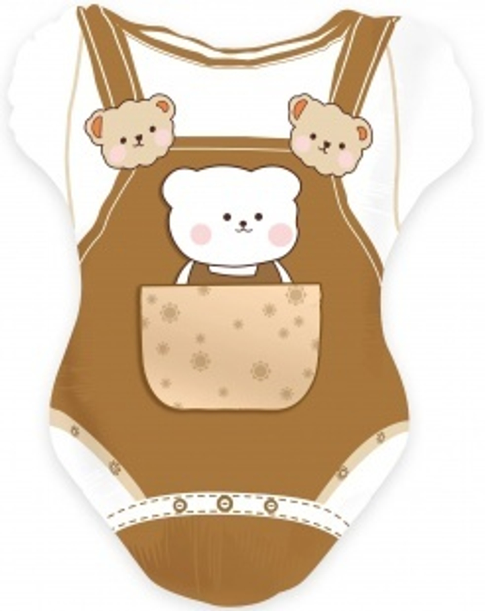 Шар (24""/61 см) Фигура, Боди для малыша мальчика, 1 шт. А053