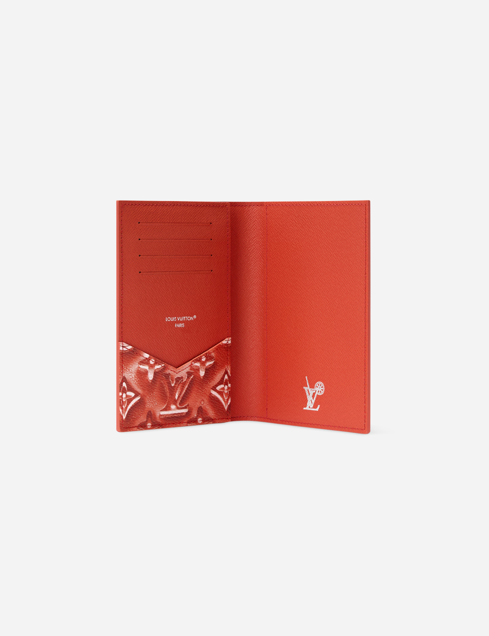 Обложка для паспорта Louis Vuitton Monogram "Frozen Grenadine Red"