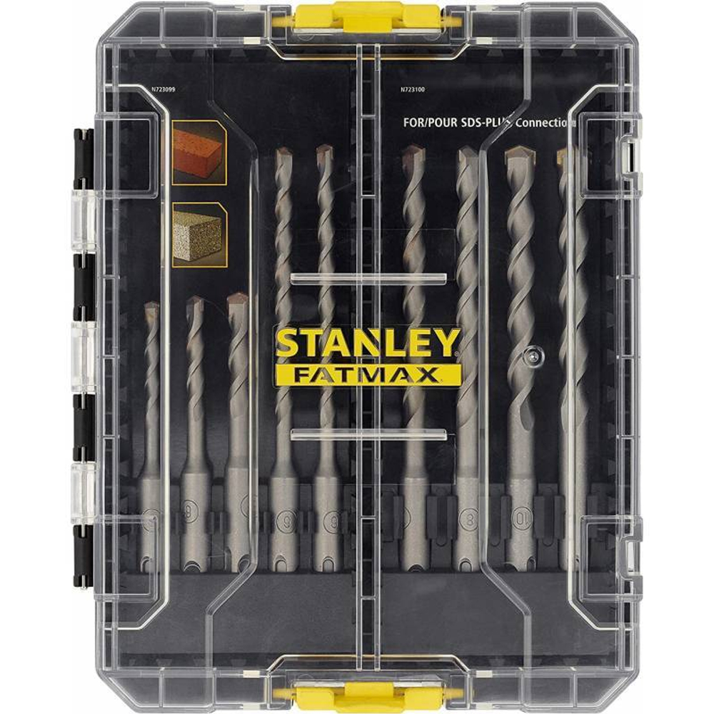 STANLEY, STA88562, Набор буров SDS 110&160 мм 9 шт, серый