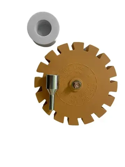 Диск для снятия, удаления двухстороннего скотча, следов клея, зачистной резиновый