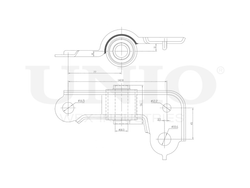 Сайлентблок задний переднего левого рычага UNIO RMP-20089