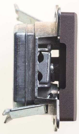 Розетка телевизионная проходная TV/SAT Glossa 4дБ механизм шоколад SchE GSL000898