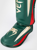 Щитки Venum Elite Green/Gold/Red