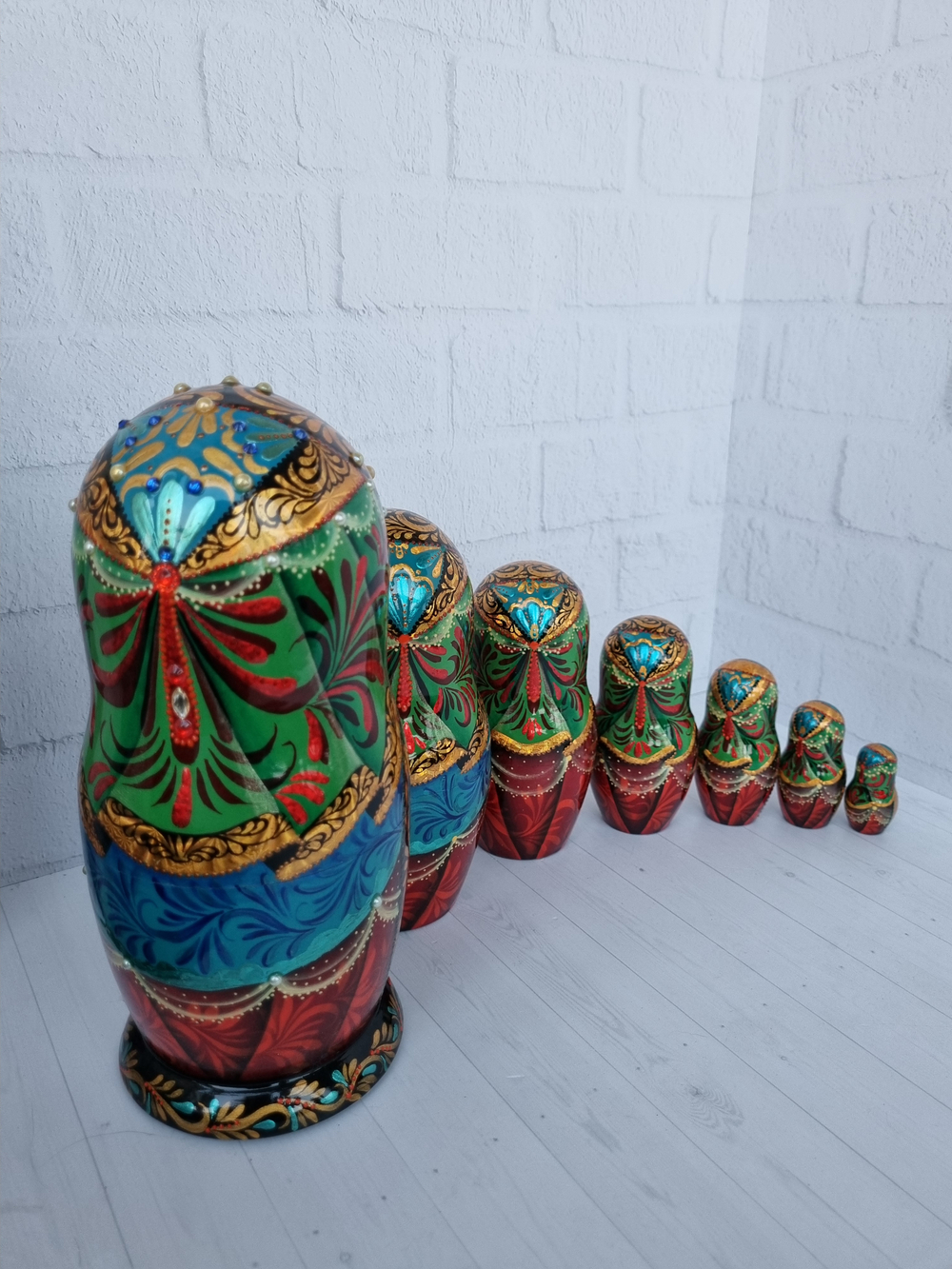 Матрешка "Сказка о золотом петушке" 7 мест